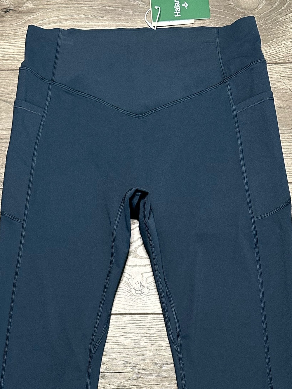 Halara UltraSculpt High Rise Scrunch Butt Lifting Tummy Control Leggings Blue  L - Picture 3 of 12